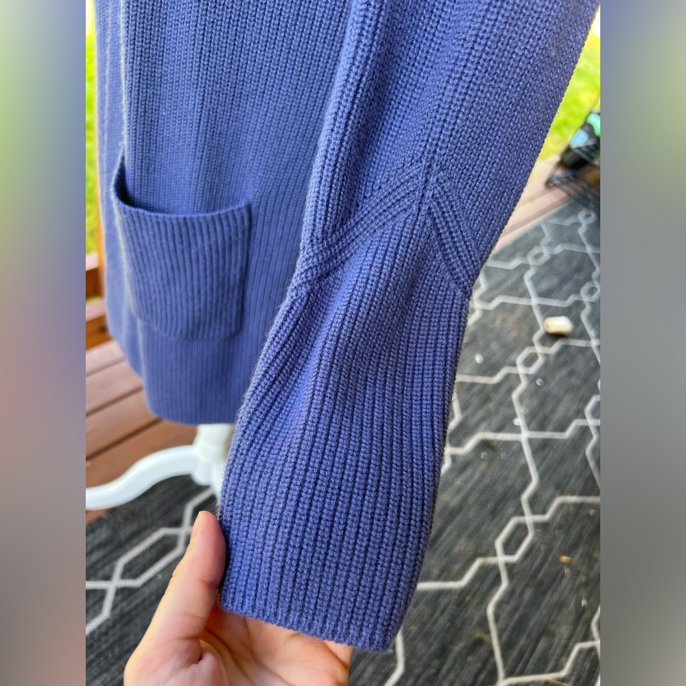Halogen Blue Open-Front Cardigan - Picture 4 of 7